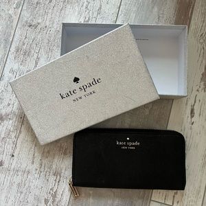 NWOT black sparkly Kate Spade Wallet